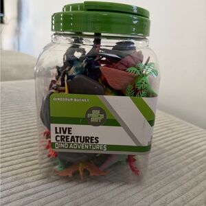 Live Creatures Dinosaur Bucket - Green